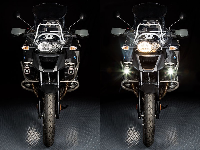 auxiliary-led-light-installed-on-bmw-motorcycle-on-off
